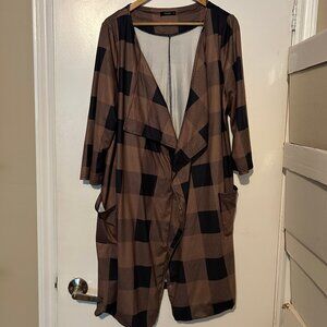 Long Blazer/Jacket - 3/4 length sleeve - soft and smooth - XL